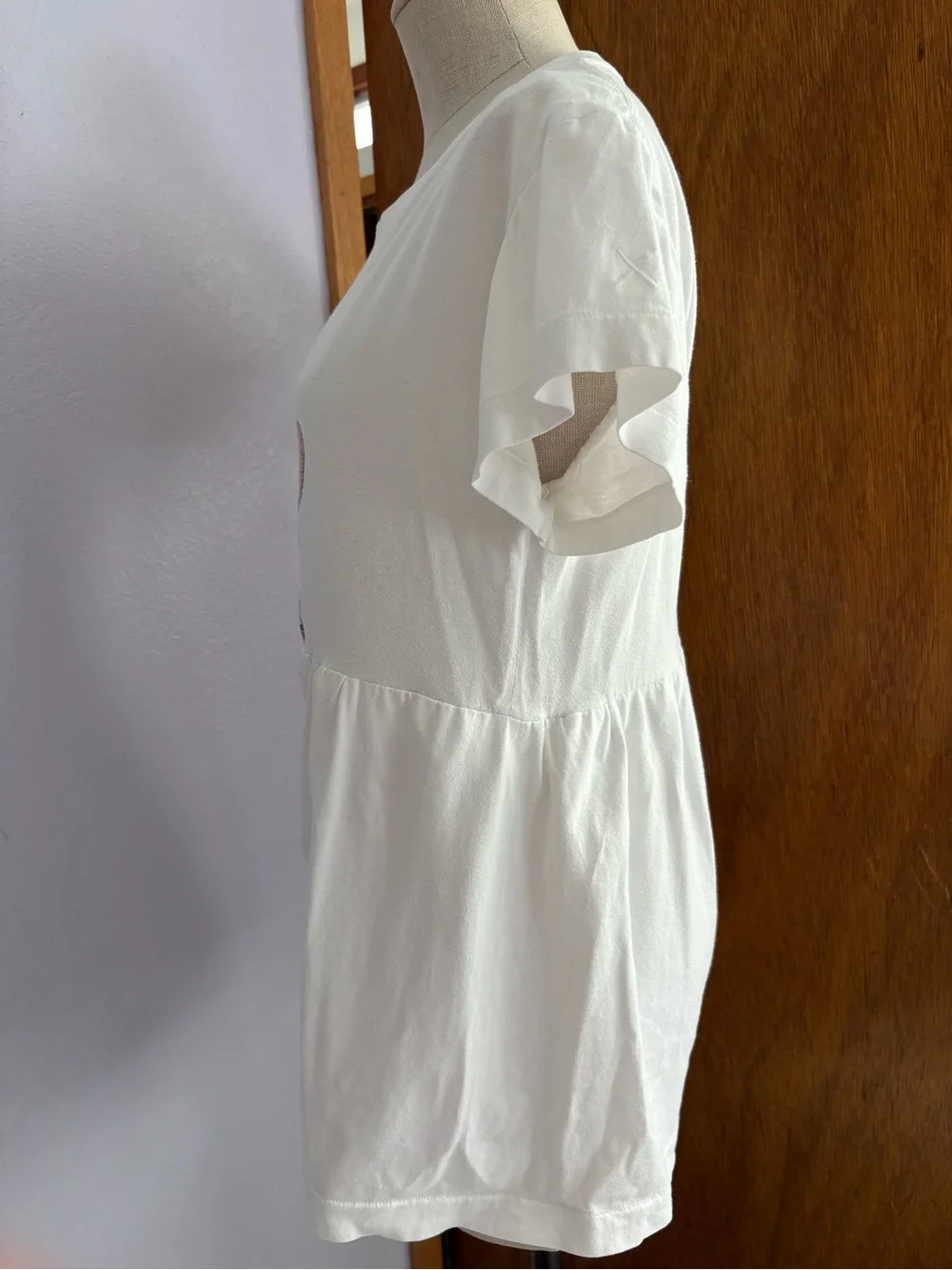 KAWS x UNIQLO sz M DIY Babydoll Tshirt White PINK BFF COMPANION